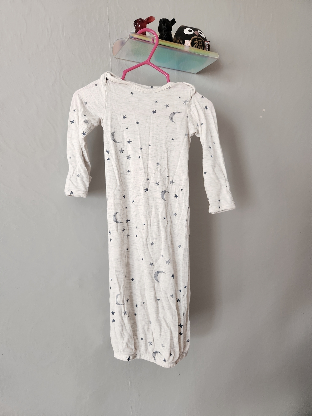 Carter's Bamboo Nightgown with Navy Moon & Star Print